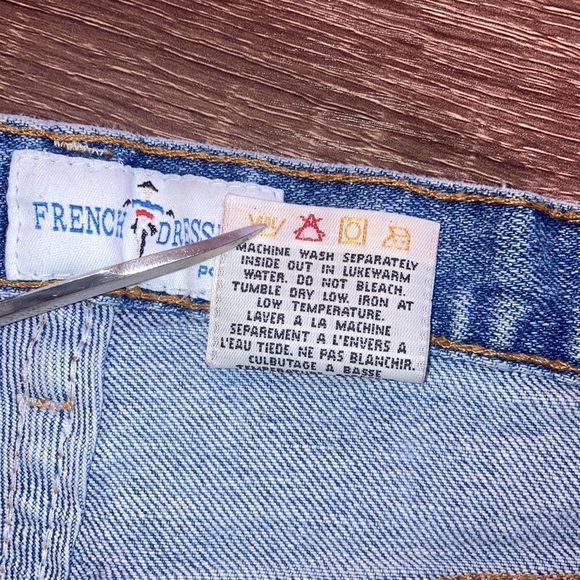 Vintage 1970 Womens French Dressing Mom Light Blue Jeans size 6P - Picture 10 of 13